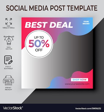 best deal social media post design