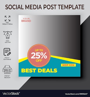 best deal social media post design