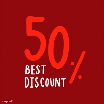 Best discount typography vector in white | Free stock vector - 472479