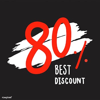 Best discount typography vector in white | Free stock vector - 472578