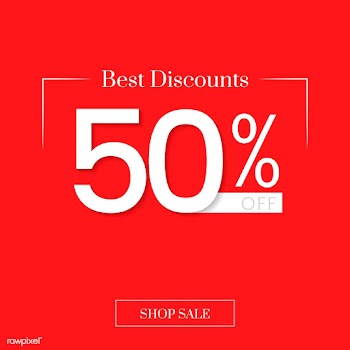 Best discounts 50% off vector | Free stock vector - 512033