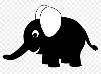 Best Elephant Clipart Black And White - Black Elephant Clipart