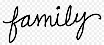 Best Family Word Clipart - Calligraphy