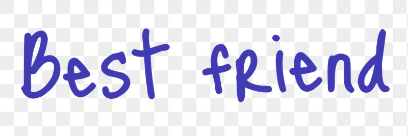 Best friend word png, simple | Free PNG - rawpixel