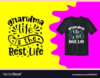 best grandma in the world t shirt design 2
