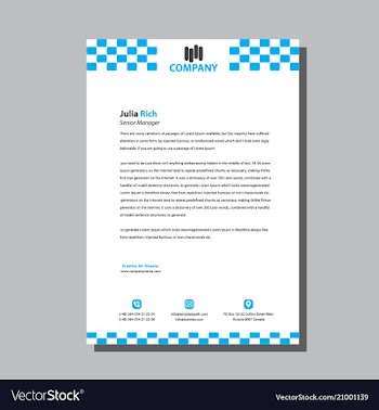 Best letterhead vector image
