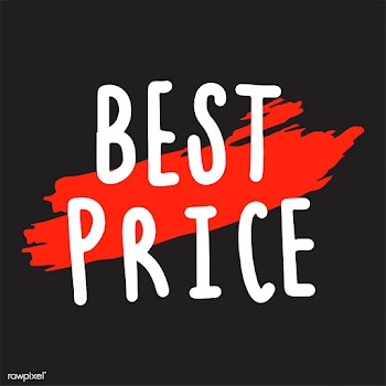 Best price typography vector in white | Free stock vector - 472421