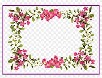 Best Printable Clip Art Digital Flower Frame Png And - Flower Border