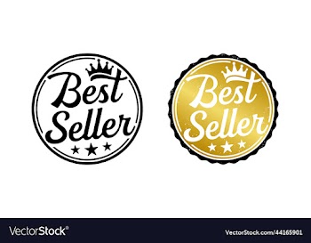 best seller badge stamp circular logo design