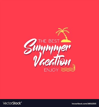 Best summer vacation banner vector image