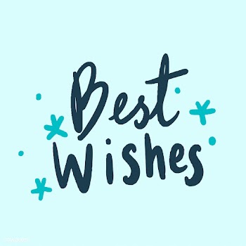 Best wishes typography vector in blue | Free stock vector - 472589