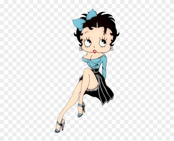 Betty Boop In Low Cut Too, Showing Lots Of Leg - Stray Cats Pin Up Girl