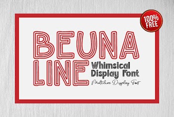 Beuna Line Display Font