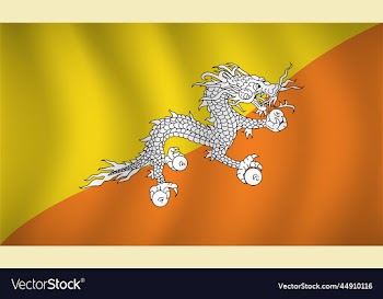 bhutan flag background