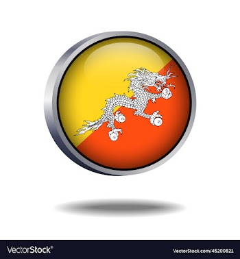 bhutan flag button