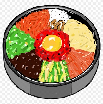 Bibimbap Korean Cuisine Food Fish Clip Art - Korea Food Art Png