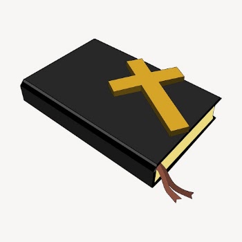 Bible and cross sticker, religious | Free Vector - rawpixel