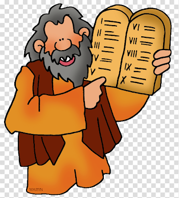 Bible Clip Art by Phillip Martin, Moses and the Ten Commandments