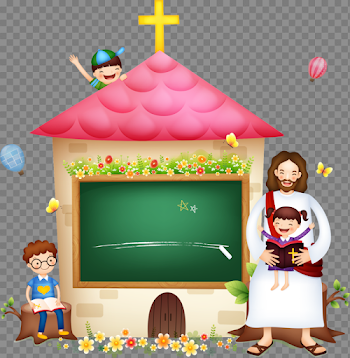 Bible Illustration Jesus Religion Christianity With Children