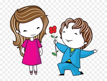 Bible Love Couple Drawing Marriage - Love Couple Cartoon Png