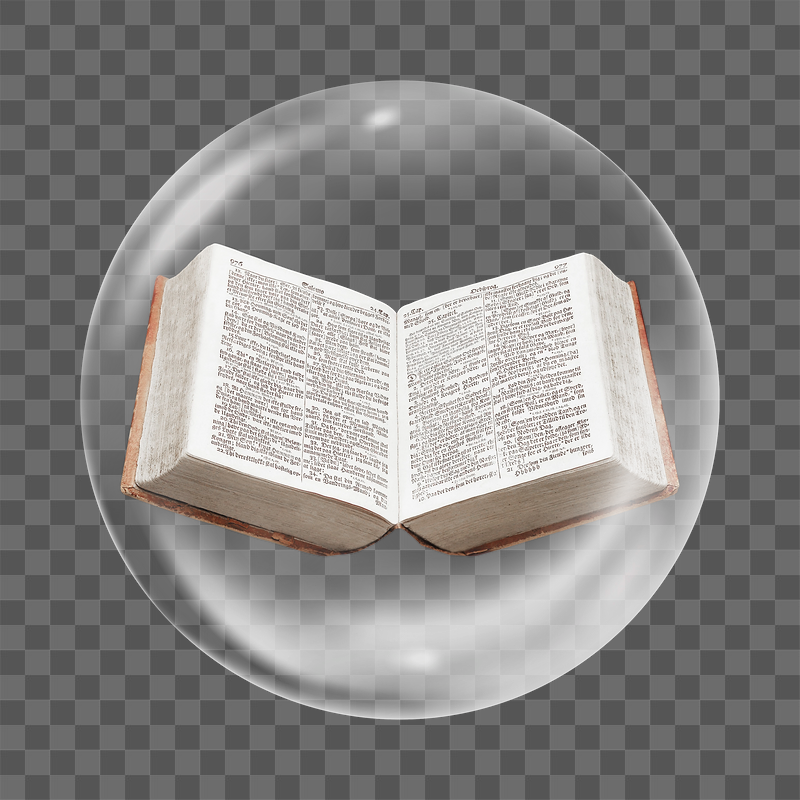 Bible png book sticker, bubble | Free PNG - rawpixel