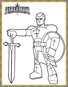 Bibleman coloring sheet demo 1 | Biblemen in 2019 | Boy birthday ...