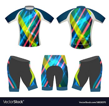 Bicycle apparel sports t-shirt vector image
