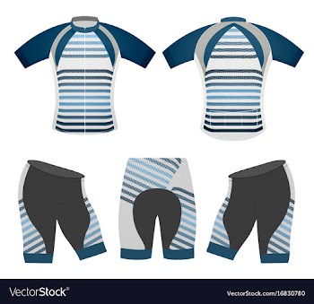Bicycle apparel sports t-shirt vector image