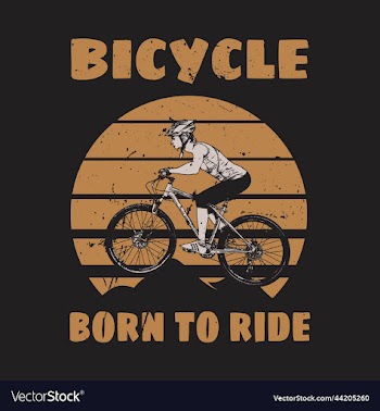 bicycle born to ride t shirt design