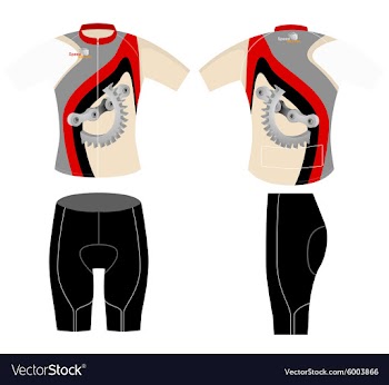 Bicycle chain on shirt vector image