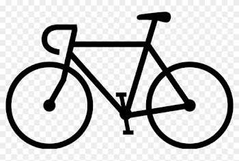 Bicycle Clipart Outline - Cafepress Cycling Skills Loading Baby Blanket
