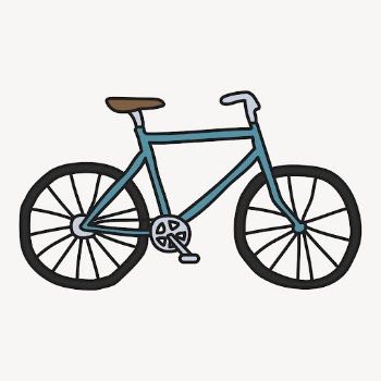 Bicycle clipart, sustainable vehicle cute | Free Vector Illustration - rawpixel