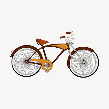 Bicycle collage element illustration vector. | Free Vector - rawpixel
