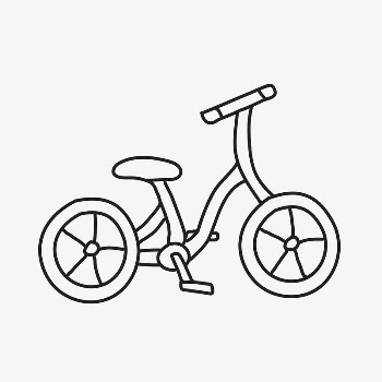Bicycle doodle clipart, vehicle illustration | Free Vector Illustration - rawpixel