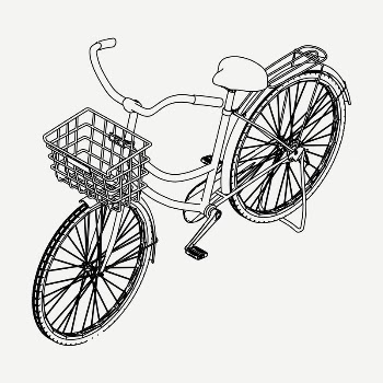 Bicycle drawing, vintage illustration psd. | Free PSD - rawpixel