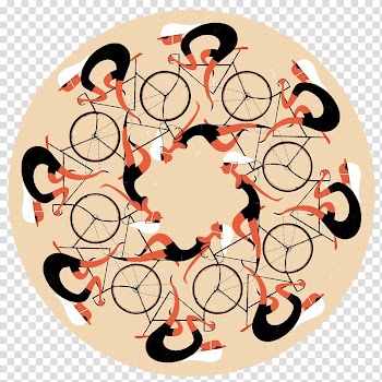 Bicycle Film Festival Art Poster, mid-autumn festival poster transparent background PNG clipart