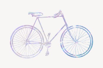 Bicycle holographic clipart, vehicle aesthetic | Free Vector Illustration - rawpixel