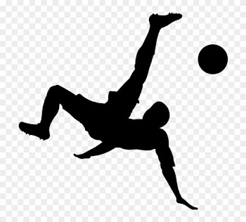Bicycle Kick Football Player Soccer Kick - Soccer Bicycle Kick Silhouette