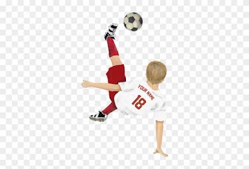 Bicycle Kick Left Boy Web - Png Soccer Boy