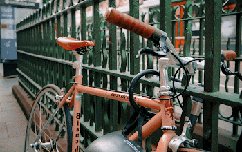 Bicycle parked in the city | Free Photo - rawpixel
