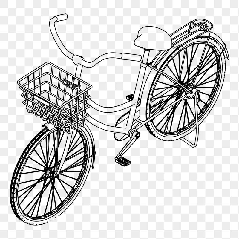 Bicycle png sticker illustration, transparent | Free PNG - rawpixel