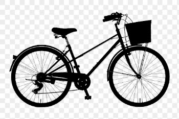 Bicycle png sticker vehicle silhouette, | Free PNG - rawpixel