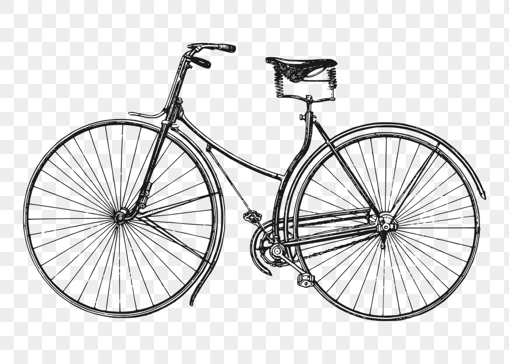 Bicycle png sticker, vehicle vintage | Free PNG - rawpixel