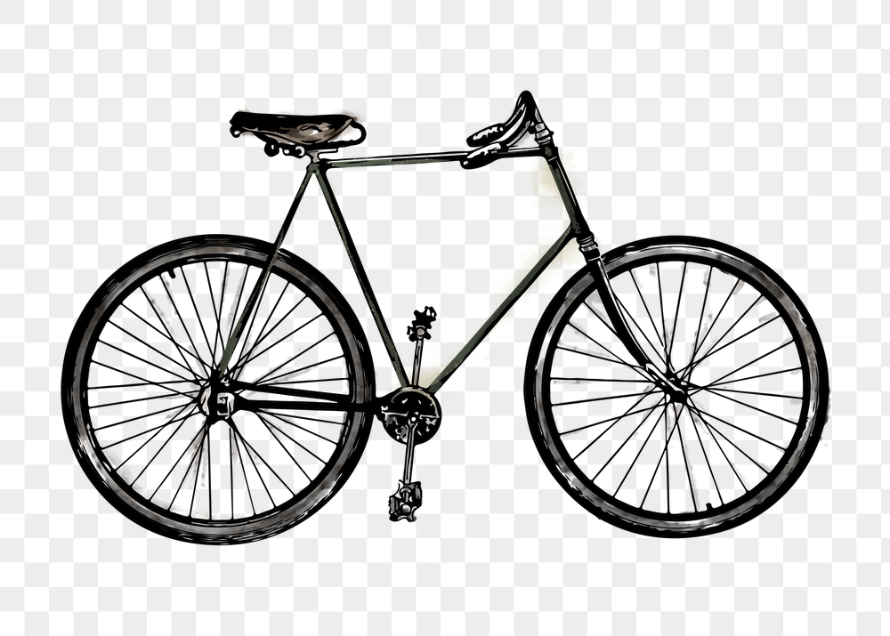 Bicycle png sticker, vehicle watercolor | Free PNG Illustration - rawpixel