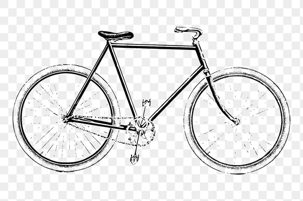 Bicycle png sticker, vintage vehicle | Free PNG - rawpixel