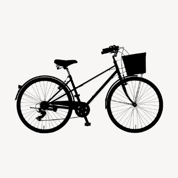 Bicycle  silhouette collage element, | Free PSD - rawpixel