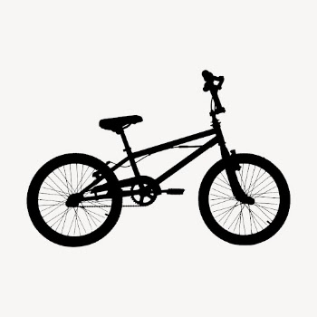 Bicycle silhouette collage element, vehicle | Free PSD - rawpixel