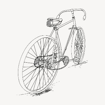 Bicycle sticker, vehicle illustration psd. | Free PSD - rawpixel