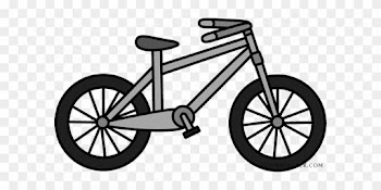 Bicycle Transportation Free Black White Clipart Images - 4 Syllable Words In Spanish