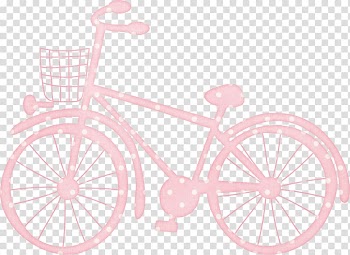 Bicycle wheel Bicycle frame Road bicycle Hybrid bicycle Pattern, Creative pink bike transparent background PNG clipart